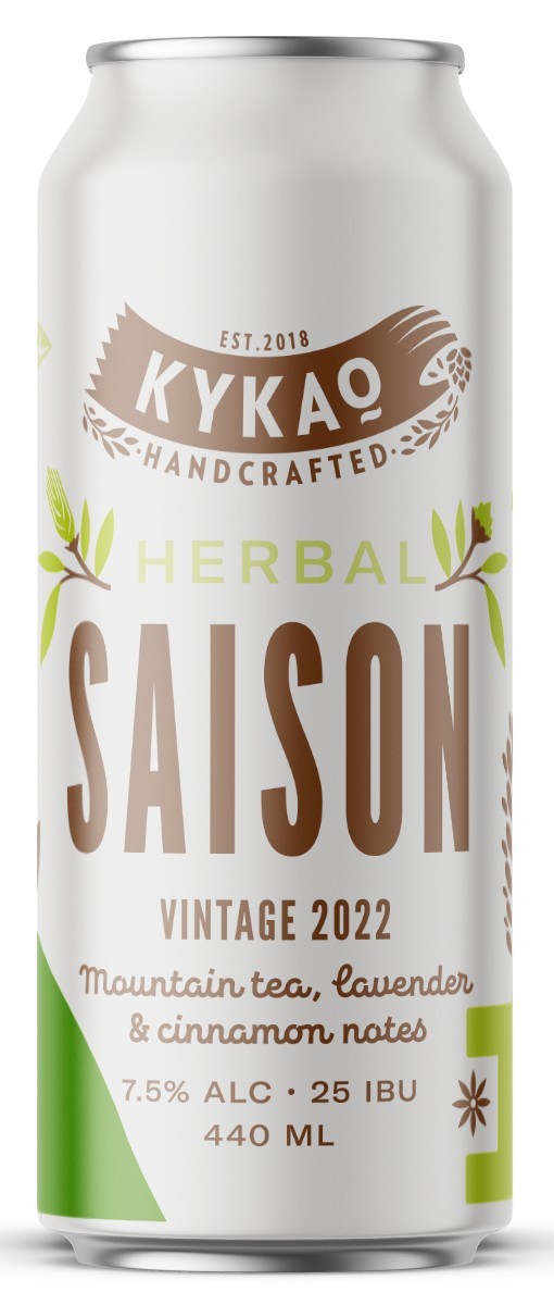 Kykao Herbal Saison, 7,5%, 25 IBU, 440ml Can