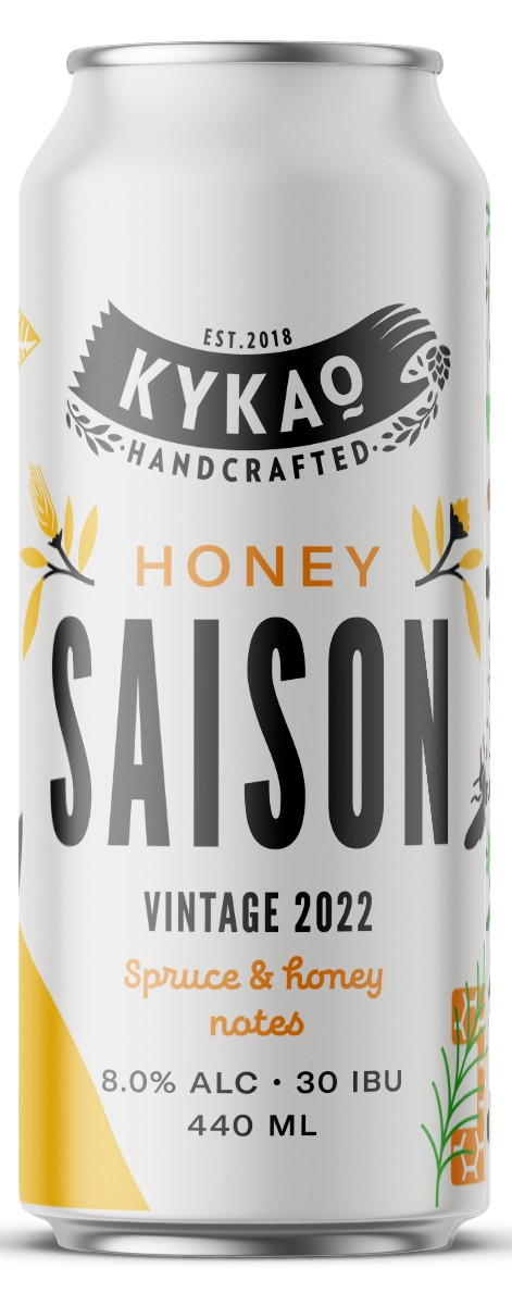 Kykao Honey Saison, 8,0%, 30 IBU, 440ml Can