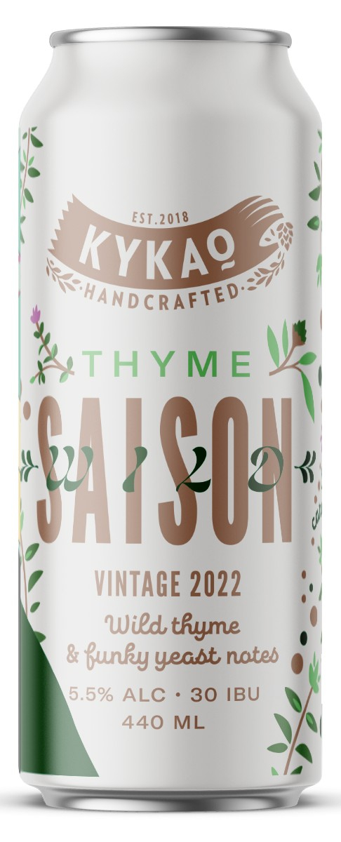 Kykao Thyme Saison, 5,5%, 30 IBU, 440ml Can