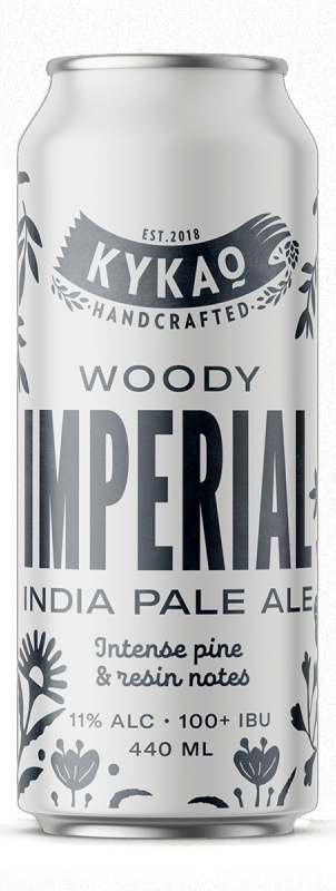 Kykao Woody Imperial IPA, 11,0%, 100 IBU, 440ml  Can