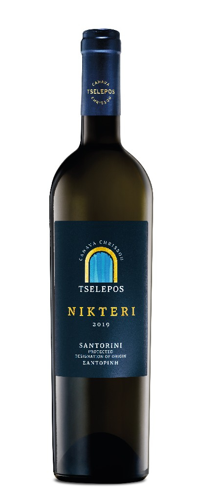 Nykteri 2022, 100% Assyrtiko. Tselepos Winery, Santorini
