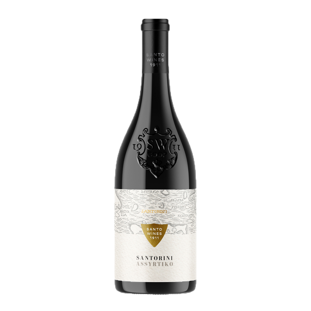 Santorini selection cuvee, 100% Assyrtiko. Santo Winery